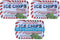 ICE CHIPS Xylitol Candy Tins 5.28 oz Total - Peppermint, 3 Pack, Includes BAND as shown