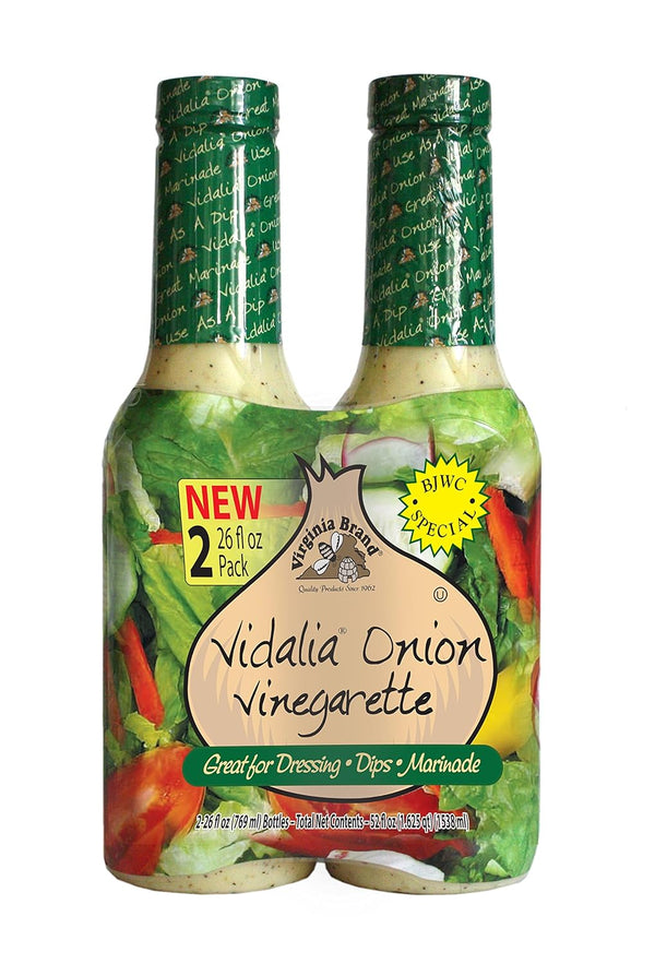 Virginia Brand All Natural Vidalia Onion Vinegarette, Dual Pack 52 Fluid Ounce