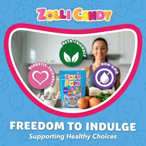 3.1 Zollipops Clean Teeth Lollipops - AntiCavity Sugar Free Candy for a Healthy Smile Great for Kids, Diabetics