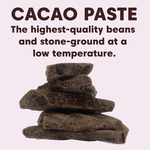 100% (8 227g) Wilderness Poets Organic Cacao Paste - Made from Stone Ground, Raw Cacao Beans Ounce