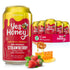 Yes Honey Soda Strawberry 11oz (12-Cans), 100% Honey-Sweetened Healthy Soda, Alpha Gal