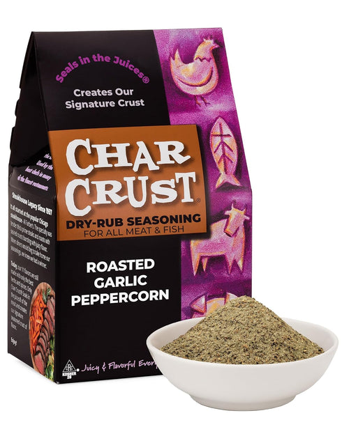 Char Crust Dry-Rub Seasonings Roasted Garlic Peppercorn | All-in-one seasonings | Perfect