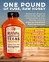 100% Desert Creek Honey - Unfiltered, Pure, Raw Honey from Texas - Natural Sugar Substitute - One Pound of Unprocessed