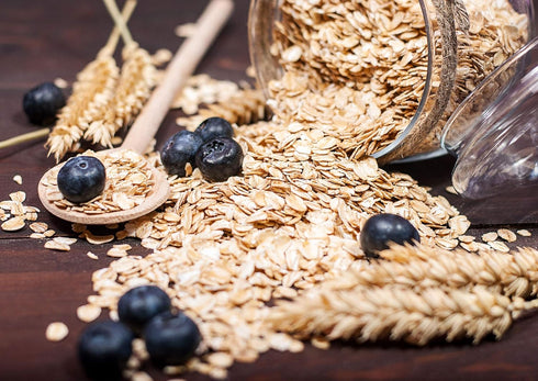 5 100% Food to Live Organic Rolled Oats, Pounds Old-Fashioned, Whole Grain, Non-GMO, Raw, Kosher, Bulk Oats. Perfect