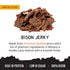 100% Pack MeatEater American Buffalo Bison Jerky | Hawaiian Teriyaki | Premium Ingredient Beef Jerky Protein Snack Made