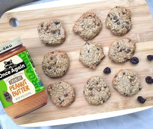 16oz Once Again Organic Crunchy Peanut Butter, - American Classic, No Stir - Lightly Sweetened & Salted - USDA Organic