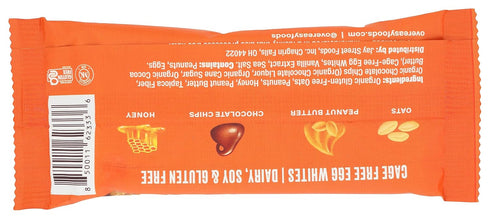 1.8 Over Easy, Breakfast Bar Peanut Butter Dark Chocolate, Ounce