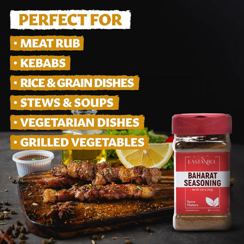 4.94oz, Eastanbul Baharat Spice Blend, Baharat Spice, Seasoning For Turkish & Middle Eastern Dishes, Turkish Seasoning