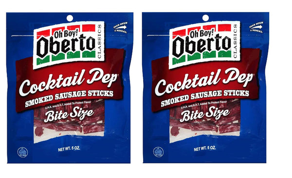 Oh Boy! Oberto Classics Cocktail Pep Bite Size Smoked Sausage Sticks |