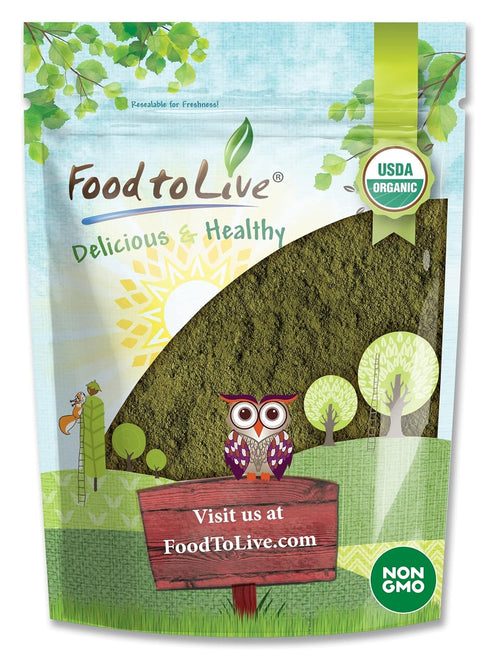 Food to Live Organic Spinach Powder, 8 Ounces Non-GMO, Finely Ground Dehydrated