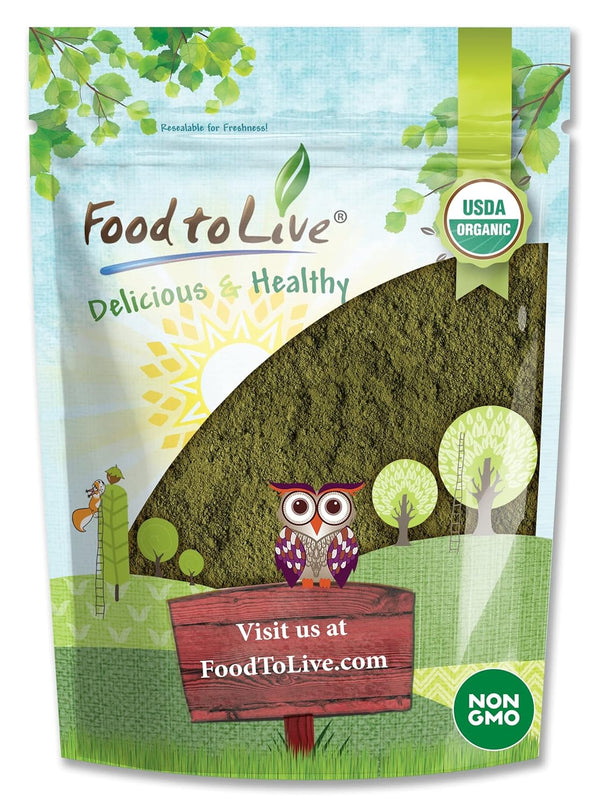 Food to Live Organic Spinach Powder, 8 Ounces Non-GMO, Finely Ground Dehydrated