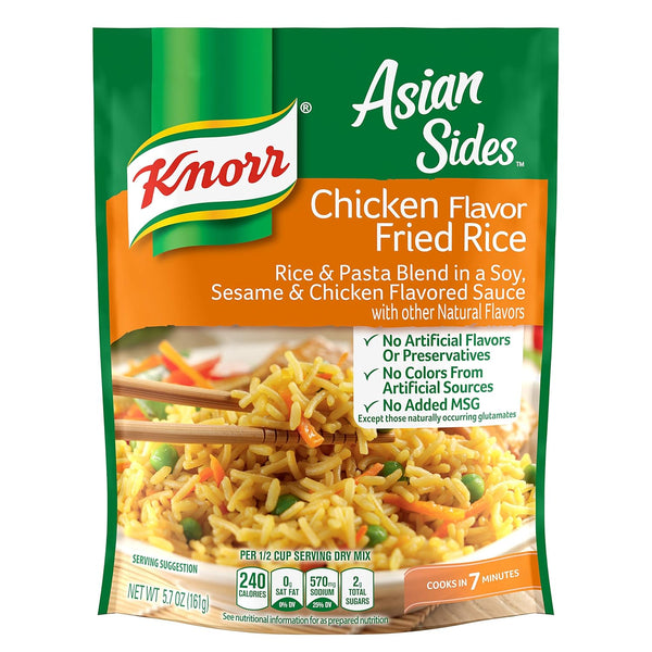 Knorrtoys Knorr Asian Sides Rice Side Dish, Chicken Fried Rice 5.7 oz, (Pack