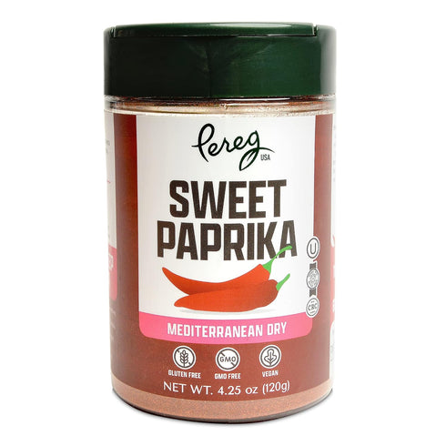 (4.25 oz 6 Pack) Pereg Sweet Paprika Spice x - Mediterranean & Hungarian Style Sweet Chilli Powder Seasoning - Non-GMO