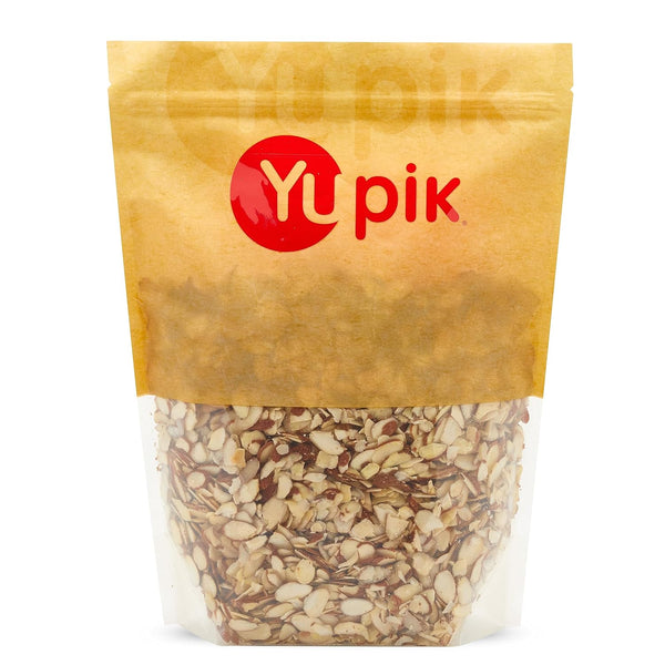 Yupik Sliced California Almonds with Skins, 2.2 lb, Unblanched, Gluten-Free, Kosher, Raw,