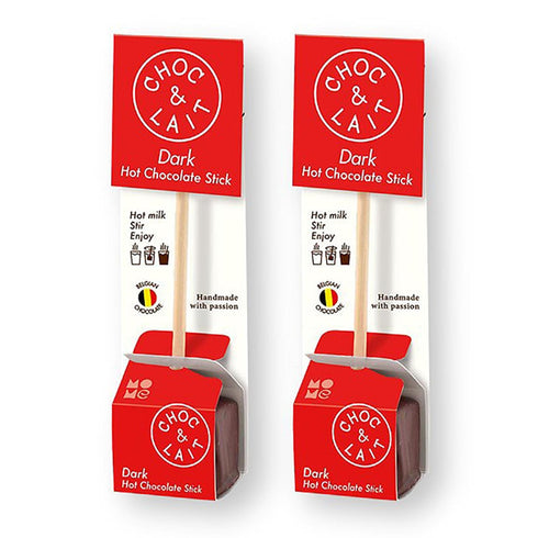 Generic 1.16 oz.X 2 Mo Me Choc & Lait Hot Chocolate Sticks DARK CHOCOLATE Gift Wrapped