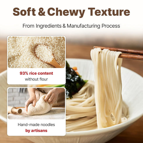 93% (28.2oz 800g, SEMPIO Rice Noodles Rice-Based, Gluten-Free, Pasta Alternative, Perfect for Clean Eating, Korean