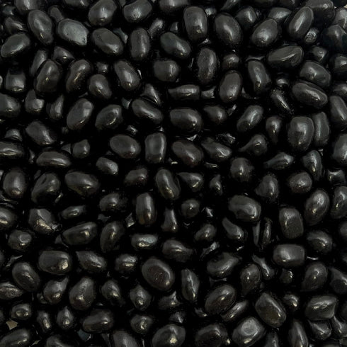 Black Licorice Jelly Beans - 2 Pound Pack - Old Fashioned Candy