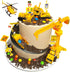 SEERMIA 21-pieces mini construction vehicles Cake Decoration Tower Crane Set truck cake toppers