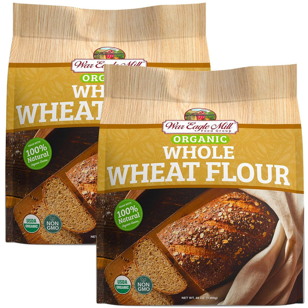 War Eagle Mill Organic Whole Wheat Flour, 48 oz Bag (Pack of