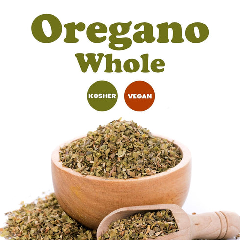 4 Food to Live Oregano, Pounds Whole Dried Leaves for Cooking and Baking. Traditional Mediterranean Spices. Vegan