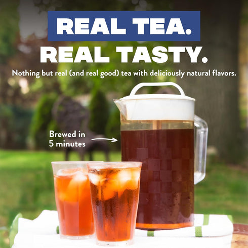 Packets 4 5 Packets (8-Count) HTeaO Coconut Black Tea Makes Gallons of Naturally Sweet Tea in Minutes Large Tea Sachets