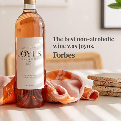 750 ml (1 Joyus Non-Alcoholic Rose Wine, Award Winning Best In Class Dealcoholized Wine, Light & Refreshing, Low Sugar