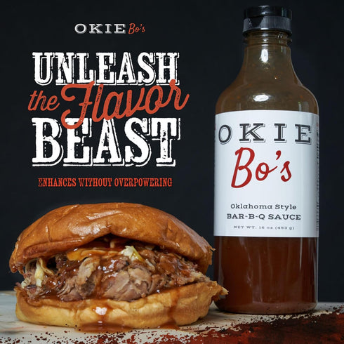 OkieBo's Authentic Oklahoma BBQ Sauce - Ideal for Meats and Seafood