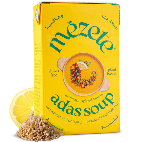 Mezete Gluten-Free Lentil Soup | No Preservatives | Shelf-Stable | All-Natural Ready