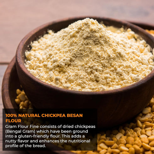 Hummus 1 NY SPICE SHOP Besan Flour - All Natural Chana Besan - Superfine Besan Gram Flour - Bengal Ground Chickpeas