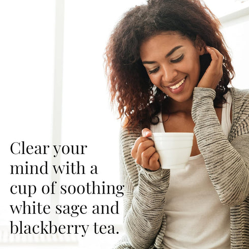 The Republic of Tea Blackberry Sage Full-Leaf Loose Black Tea, 3.5 oz Tin, Steeps 50 Cups