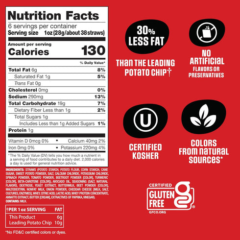 6 Oz Sensible Portions Garden Veggie Straws, Screamin' Hot