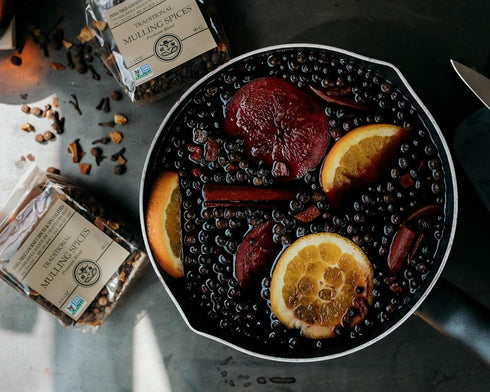 3.5 oz Mulling Spices for Cider & Wine Whole Cinnamon, Cloves, Allspice & Orange Peel | Non-GMO, No Oils or Additives |