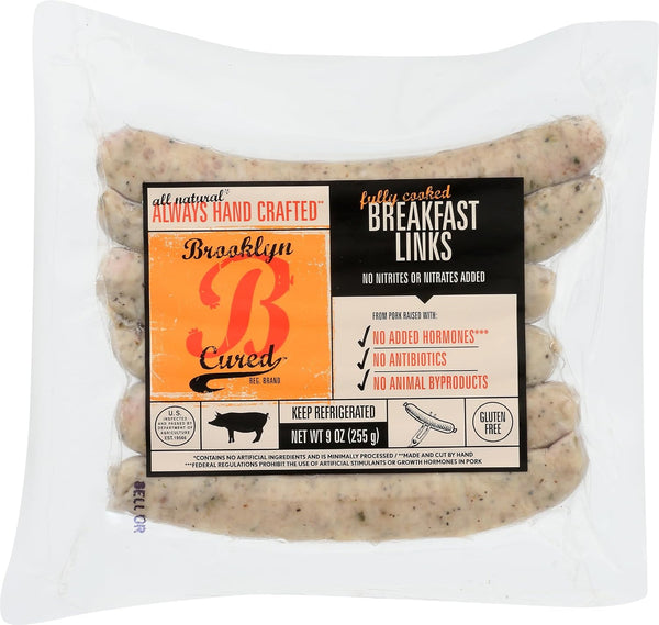 Brooklyn Cured Pork Breakfast Sausage Links, 9 OZ