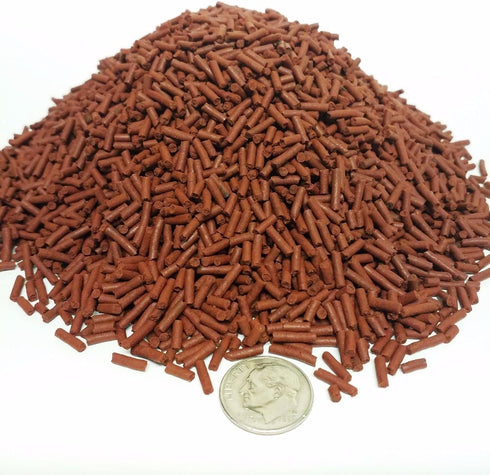 Aquatic Foods Inc. 3/64" 1/4" Community Fish..1/2-lb Multi Shrimp x Sinking Micro Sticks of Brine Shrimp, Red Shrimp