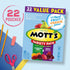 17.6 oz (Pack 6) Mott's, Assorted Berry Fruit Snacks, Gluten Free