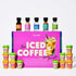Set, Thoughtfully, Iced Coffee Barista Bar Gift Includes Instant Coffee, Flavored Syrups, Cocoa Powder & Cinnamon