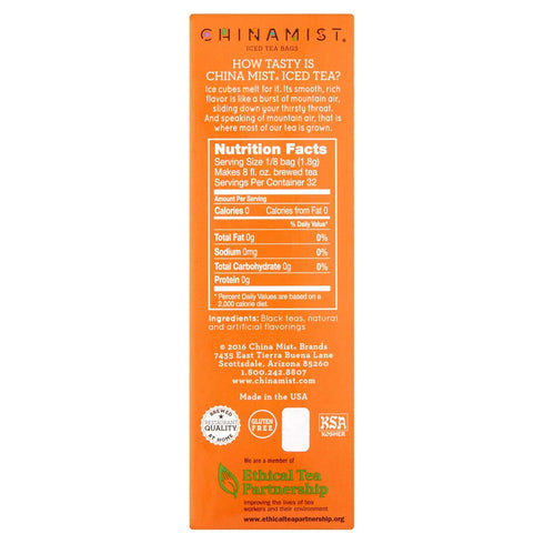 CHINAMIST (3 Pack) China Mist, Passion Fruit Black Tea Bags for Iced Tea