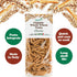 1.1 lb (Pack 3) Food to Live Organic Pennette Whole Wheat Pasta of Made in Italy. Pasta Integrale Bio. High Fiber