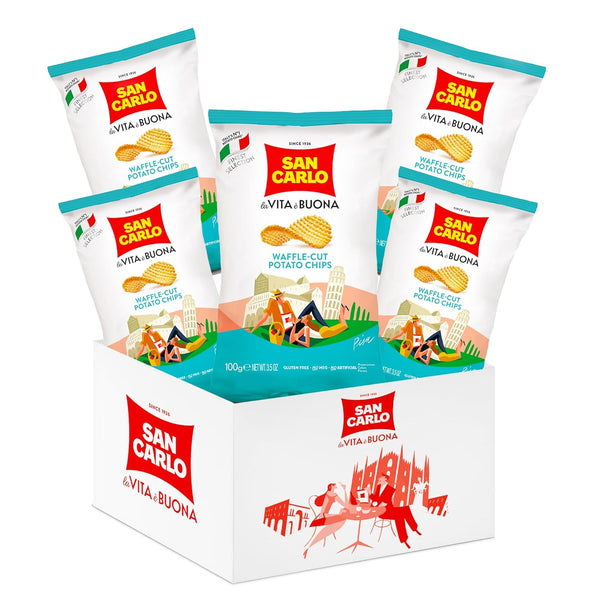 San Carlo Multi Pack 5X Waffle n1 Italian Potato Chips - 100gr
