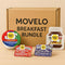 Movelo Breakfast Spreads Variety Pack 40 Single-Serve Portion Cups Peanut Butter, Hazelnut Cocoa