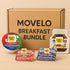 Movelo Breakfast Spreads Variety Pack 40 Single-Serve Portion Cups Peanut Butter, Hazelnut Cocoa