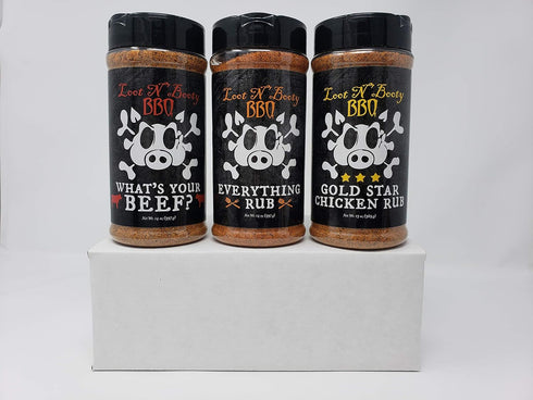 Loot N Booty 3J3B3R Automotive Products Beef - Everything Rub - Car Snacks c