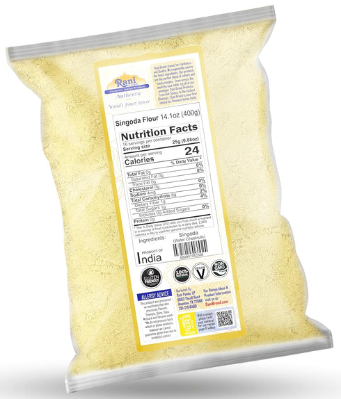 14oz (400g) Rani Singoda Flour (Chetsnut Flour) ~ All Natural | Vegan | Gluten Friendly | NON-GMO | Indian Origin