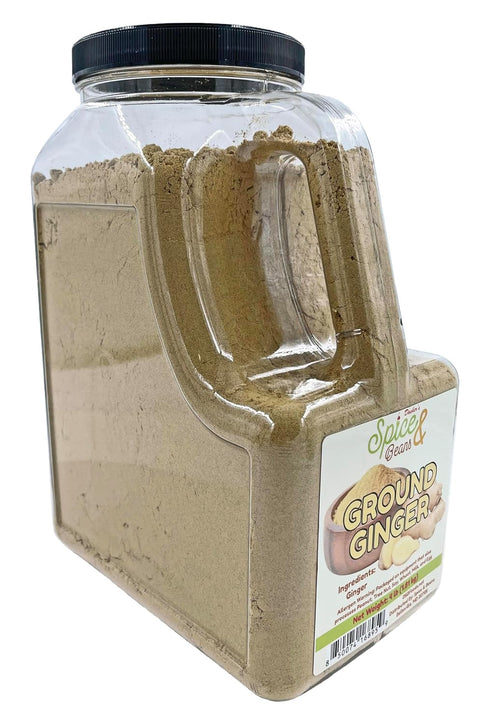 4 lbs Packaged Ground Ginger Bulk | Fine Ground Aromatic Dried Spice & Seasoning | Perfect for Baking, Curries