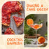 5 oz /140g, Dried Blood Orange Slices for Cocktails Dehydrated Blood Orange for Baking, Halloween fruit snacks