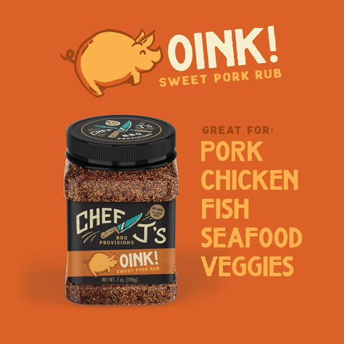 5280 Culinary 7 oz Chef J's BBQ Provisions Oink Rub, Sweet Pork Rub