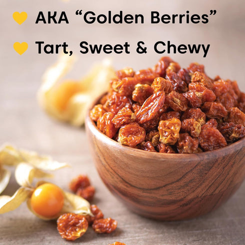 (8 Wilderness Poets, Organic Incan Berries (Golden Berries, Gooseberries) - Raw, Dried Fruit Ounce)