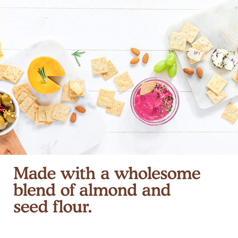 Pack 6 Simple Mills Rosemary & Sea Salt Almond Flour Crackers Family Size