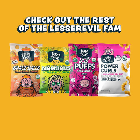 4.6 Oz (Pack 3) LesserEvil Himalayan Gold Organic Popcorn, Premium Quality, Minimally Processed, No Vegetable Oil