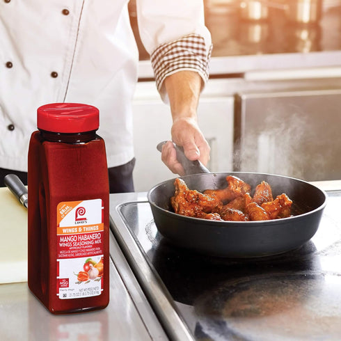 Lawry's Mango Habanero Wings Seasoning Mix, 21.75 oz - Sweet, Spicy Flavor for Chicken Wings